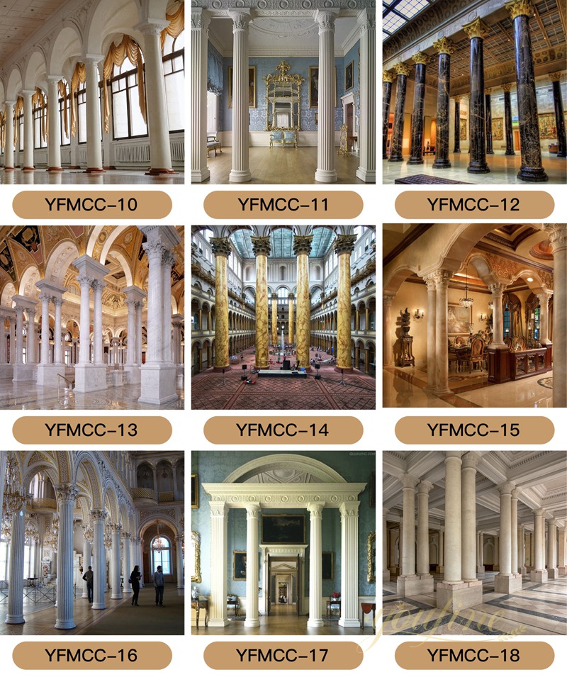 Timeless Roman Marble Columns from Supplier