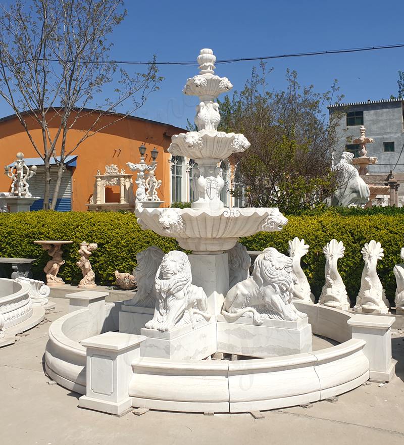 Marble Water lion Fountain