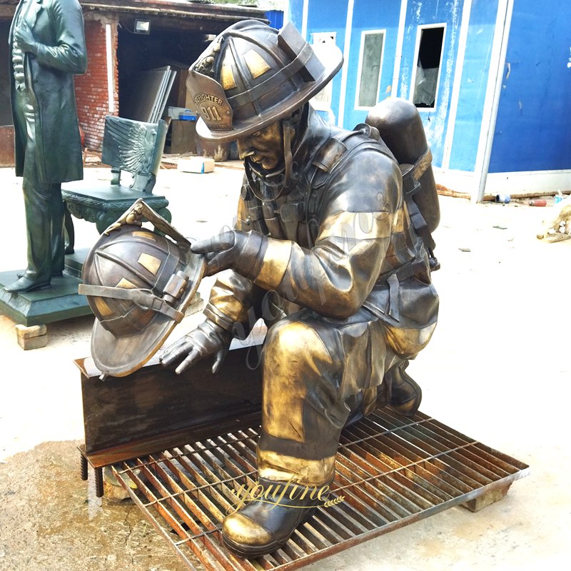 YouFine firefighter memorial statues