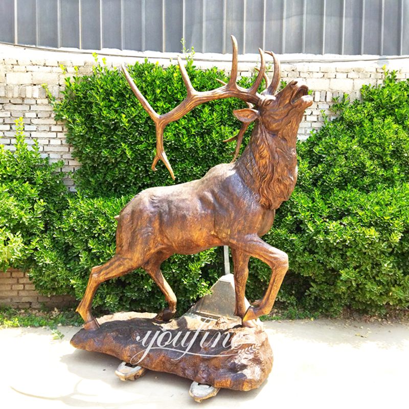 Elk Garden Statue-Custom Made Animal Sculpture