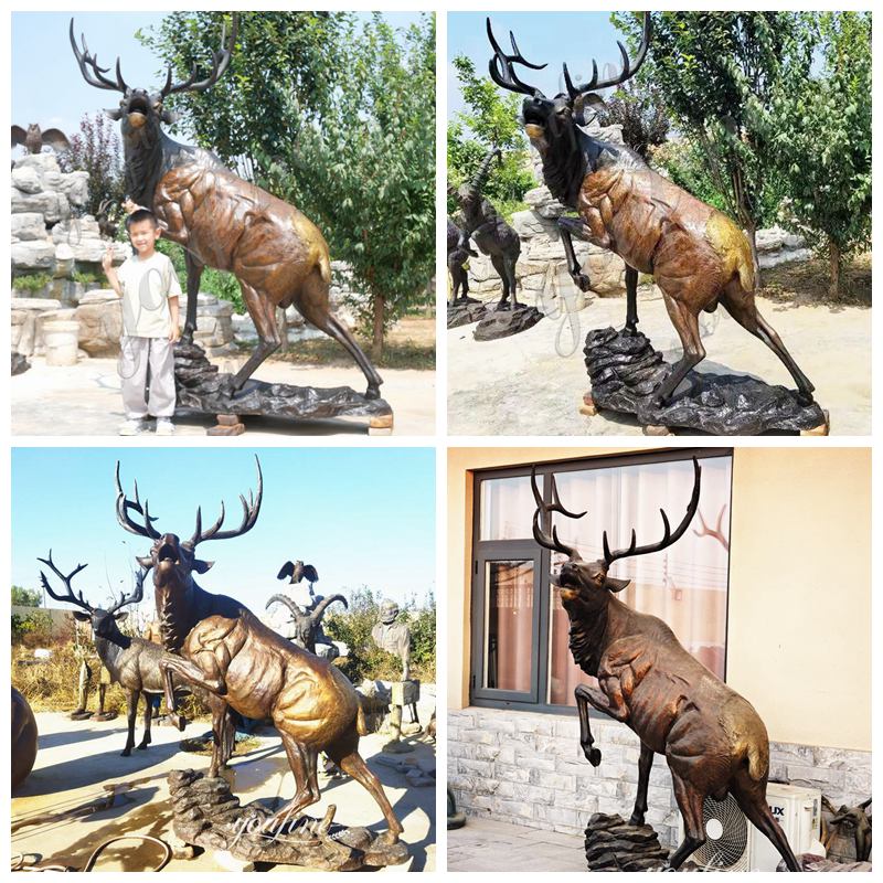 Elk Garden Statue-Custom Made Animal Sculpture