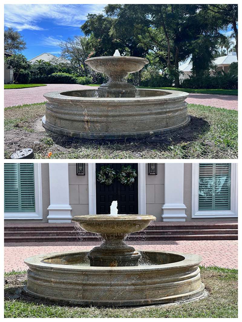 garden Marble Tiered Fountain