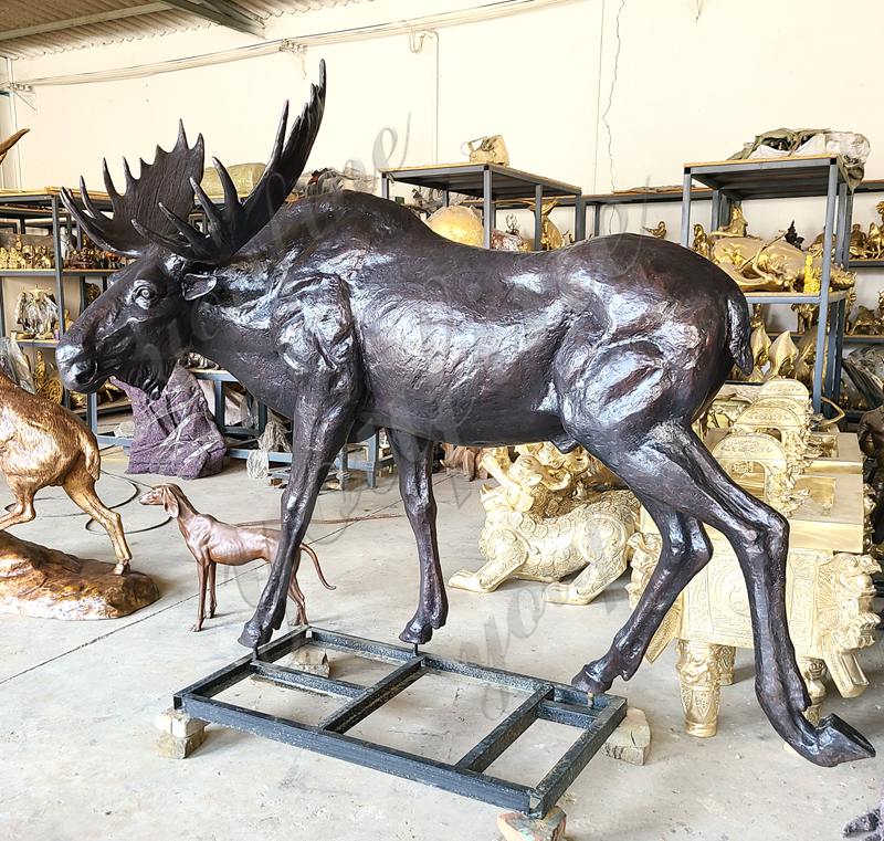 large moose sculpture