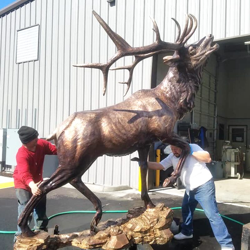 Elk Garden Statue-Custom Made Animal Sculpture