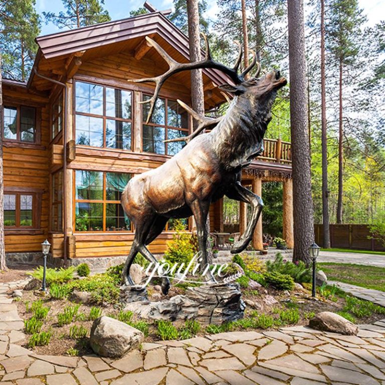 Elk Garden Statue-Custom Made Animal Sculpture