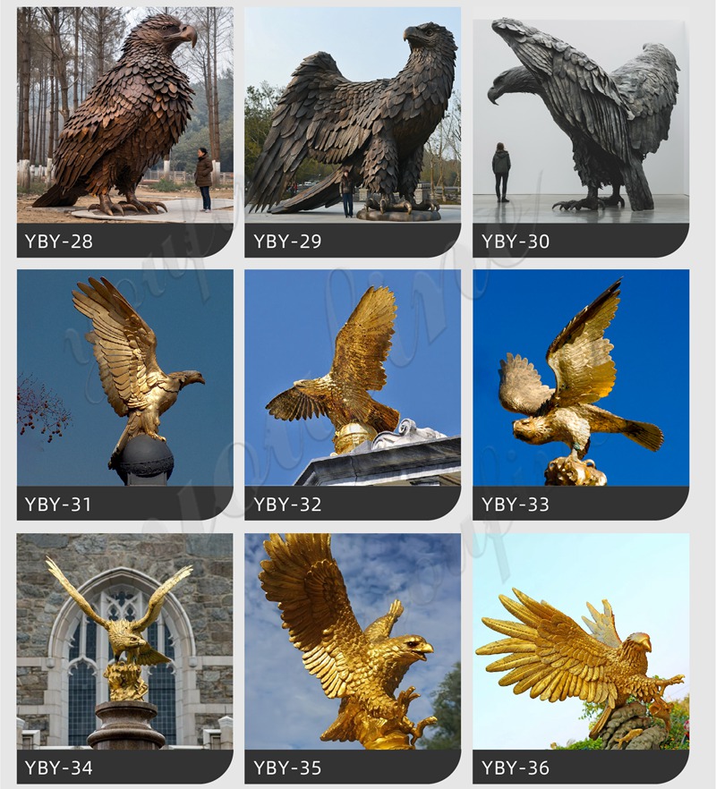 YouFine more bronze Eagle Statue design