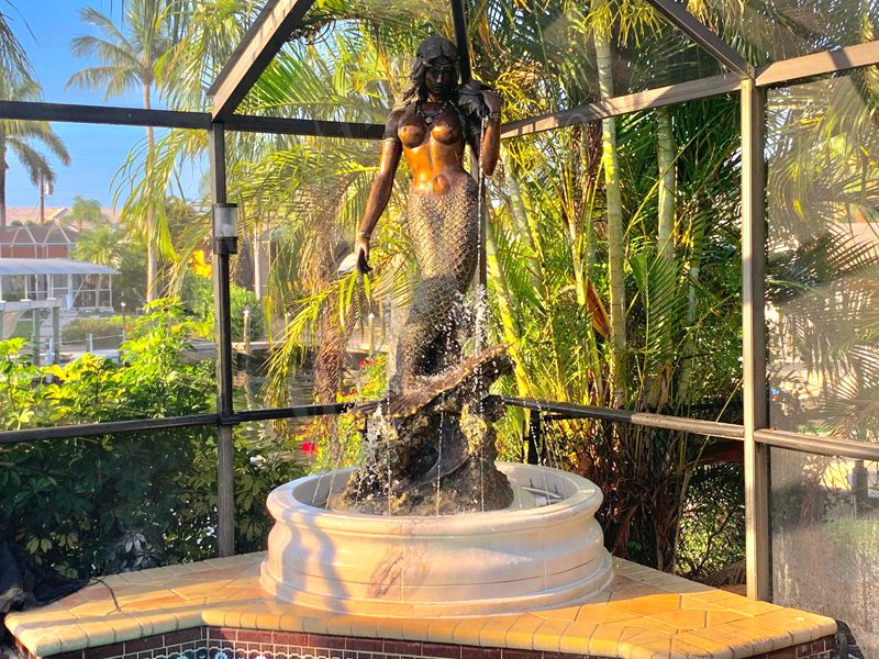 mermaid fountain outdoor