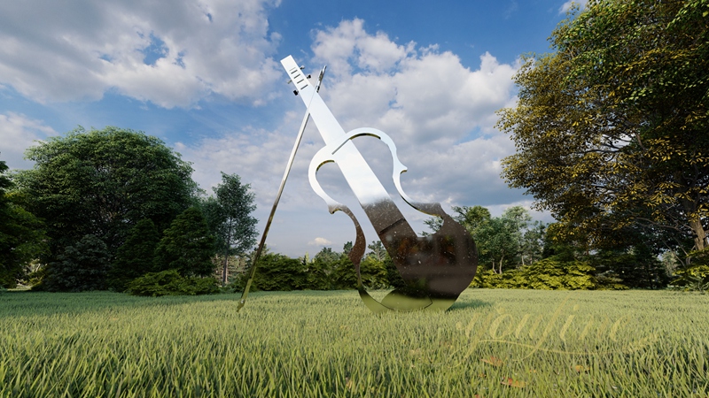 stainless steel music sculpture