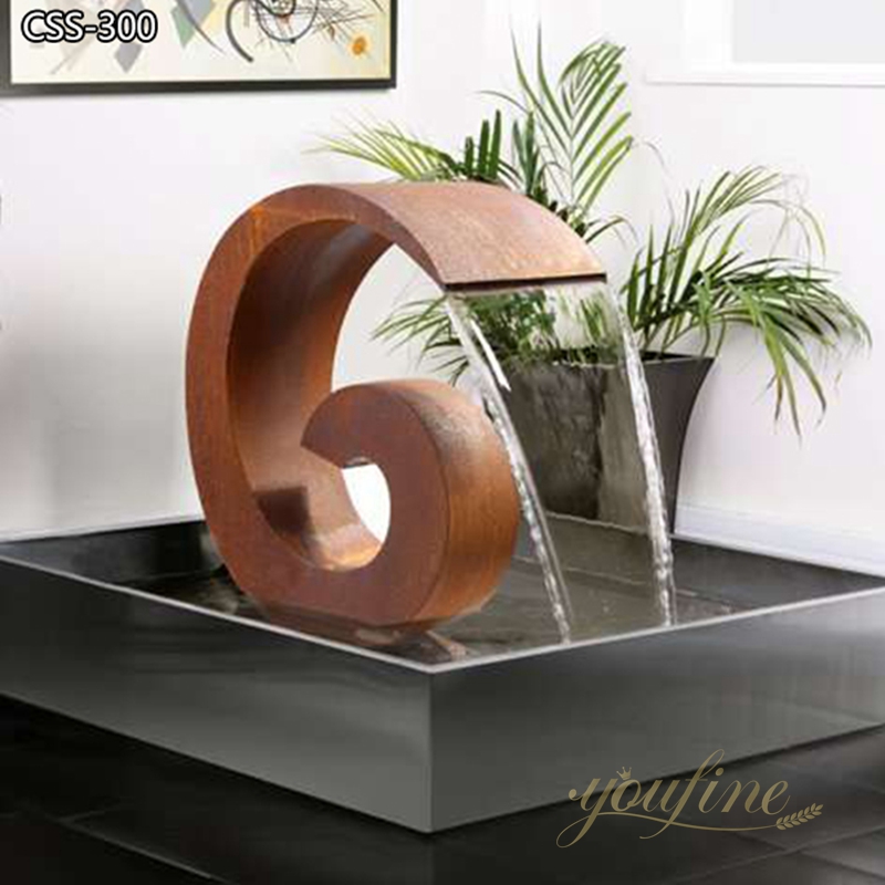 Corten Steel Water Fountain Custom Supplier Direct Sale