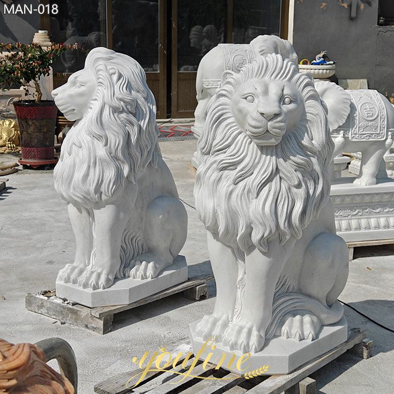 White-Marble-Lion-Sitting-Statue-in-Stock-for-Garden-Decor-3