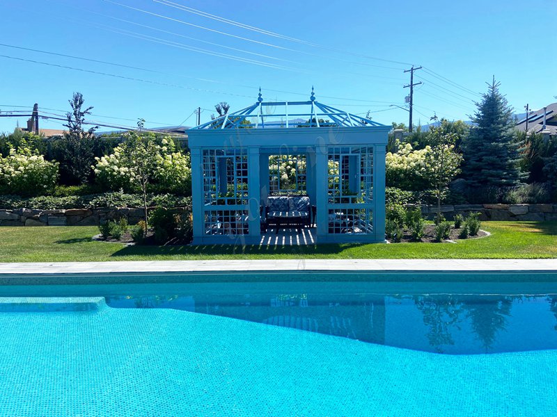 Wrought Iron glass greenhouse