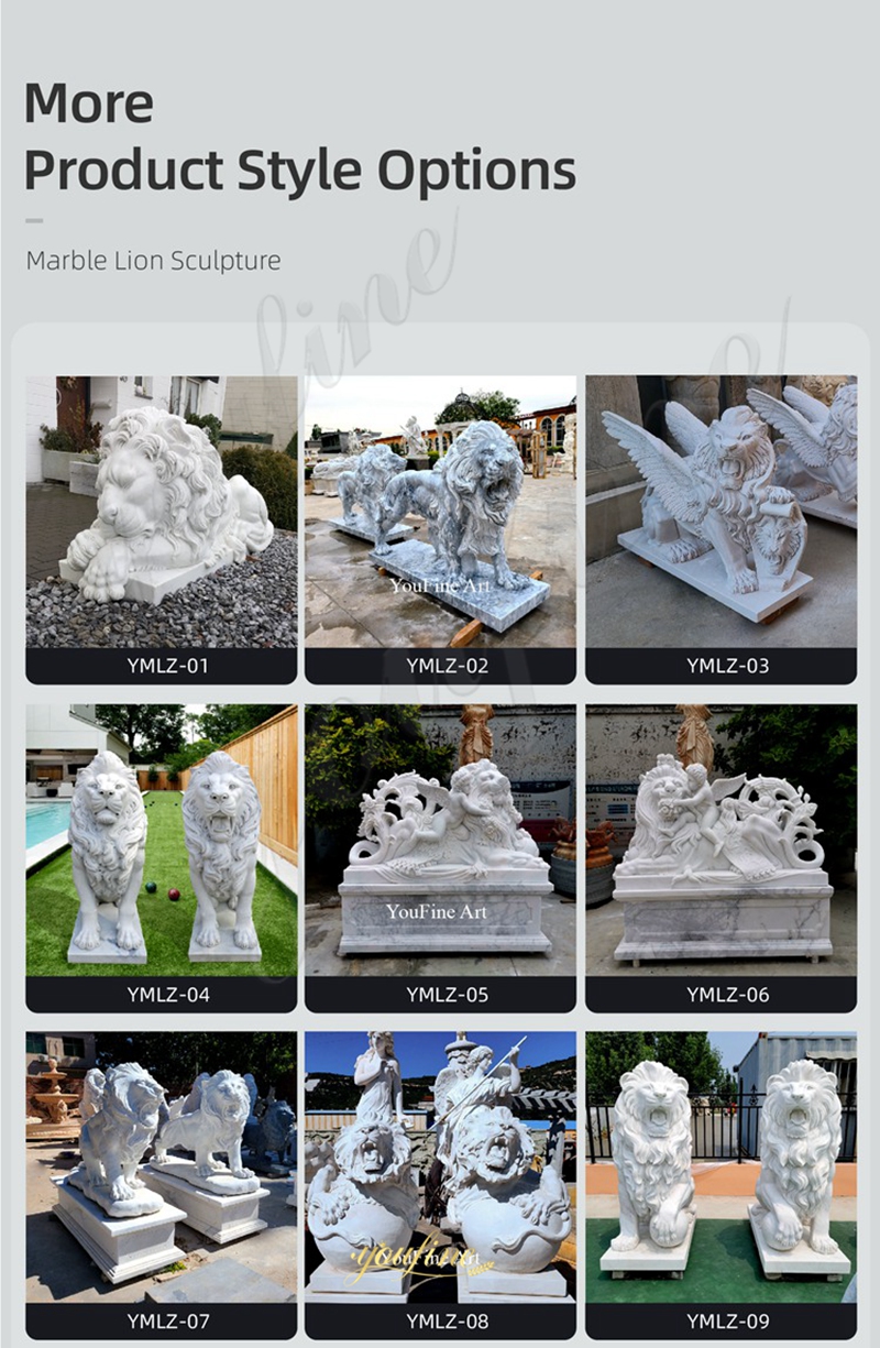 marble lion statue for sale 5