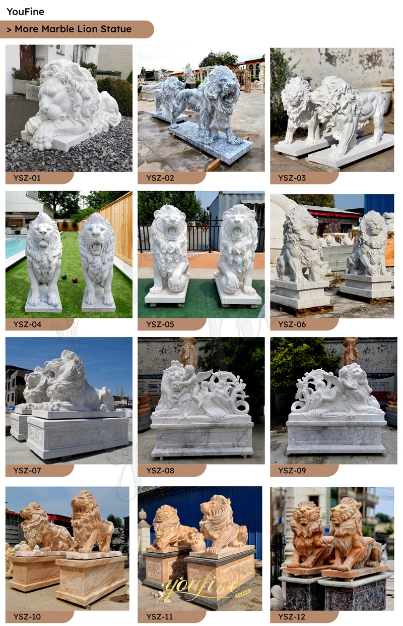 marble lion statue for sale 6