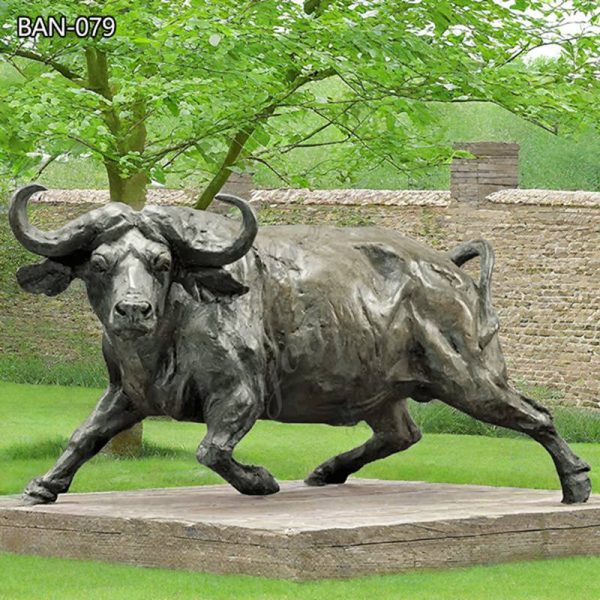 African buffalo statue