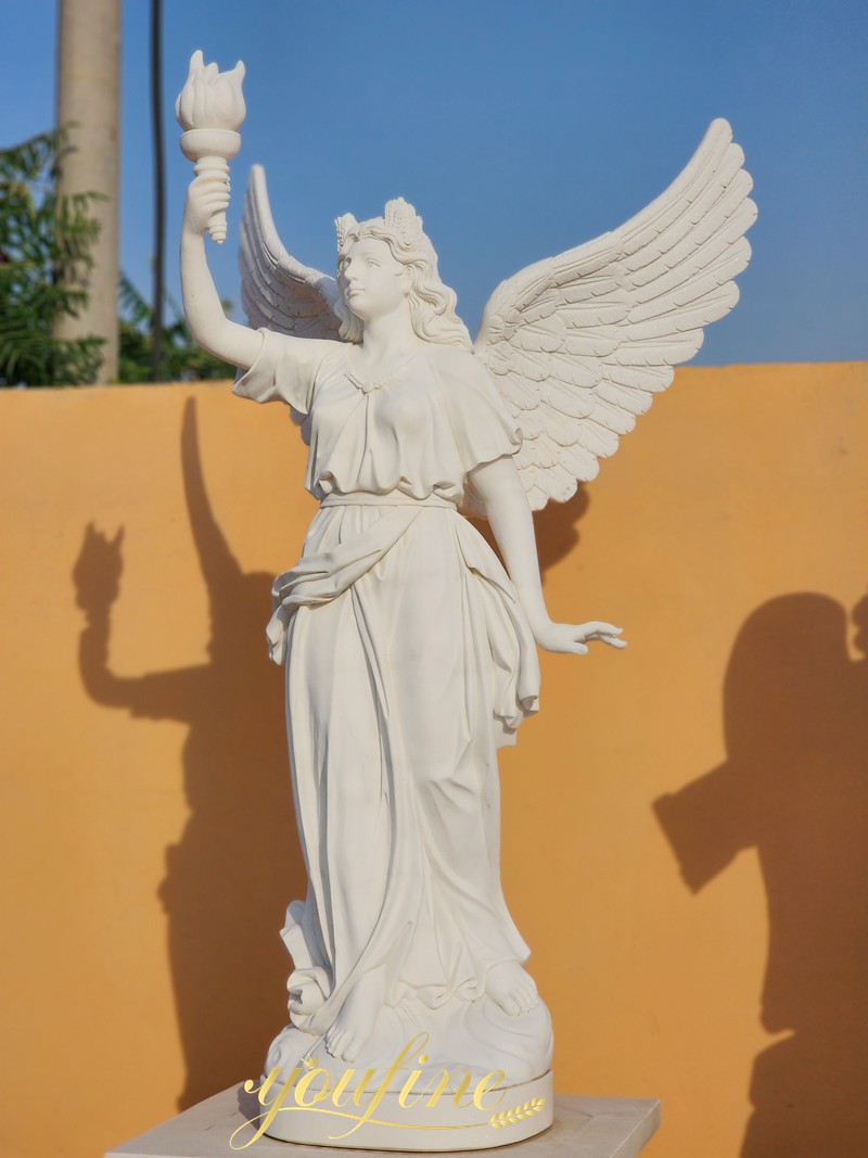 Angel-Holding-Torch-Statue