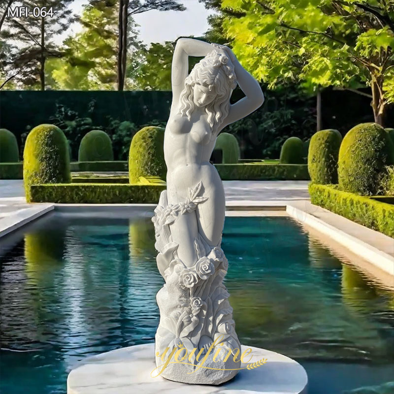 Beautiful Life Size Marble Goddess Flora Statue for Sale