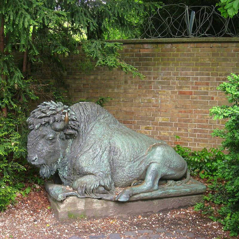 Bronze bison Sculpture