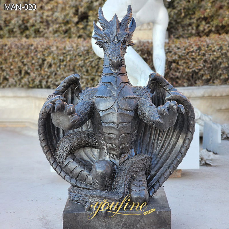 Ebros Gothic Marble Dragon Statue Outdoor Guardian on Sale