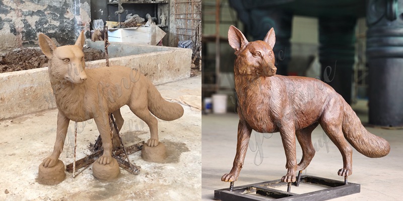 Fox sculpture