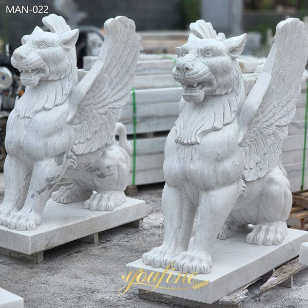 Hand-Carved-Marble-Griffin-Garden-Statue-Outdoor-for-Sale-1