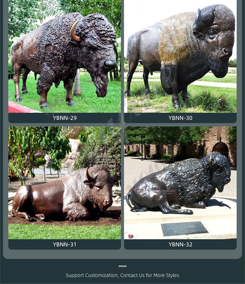 Life-Size Public bull Art