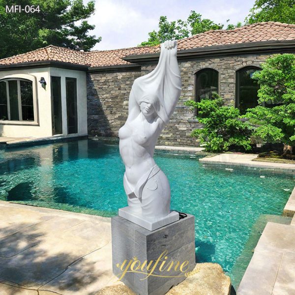 Life Size Nude Lady Marble Art Sculpture Contemporary Decor