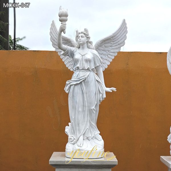 Marble-Angel-Holding-Torch-Statue-2