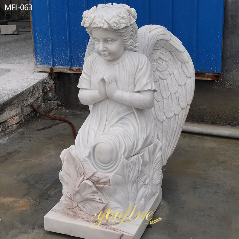 White-Marble-Angel-Cemetery-Statue-Memorial-for-Sale-2