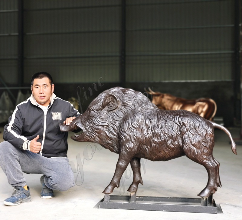 Wild boar sculpture