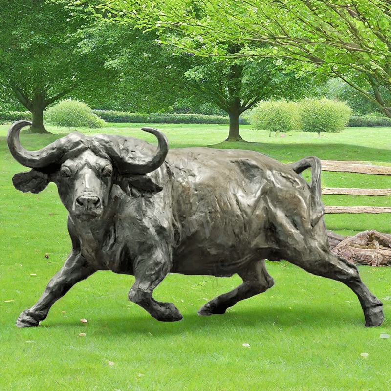 bronze buffalo statue for sale