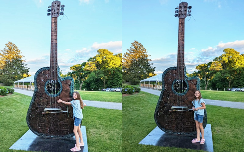 bronze guitar sculpture art