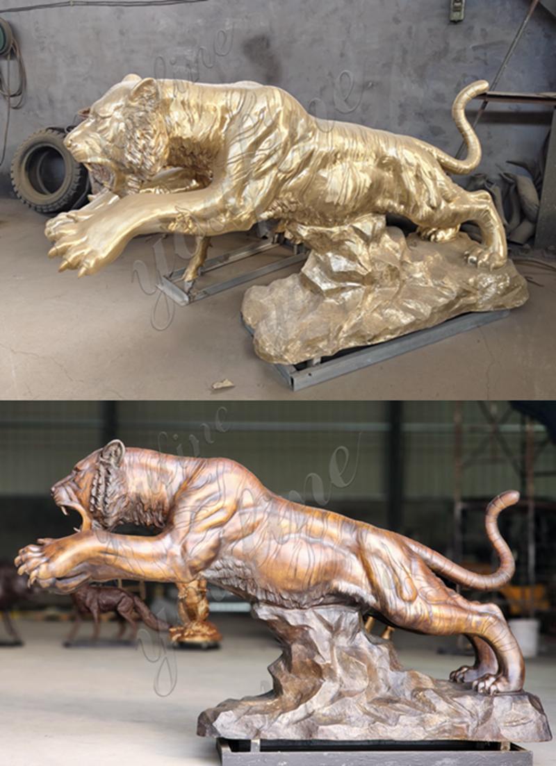 bronze tiger statue