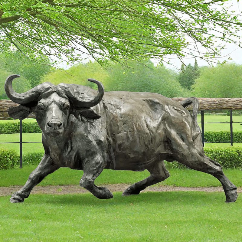 life size African buffalo