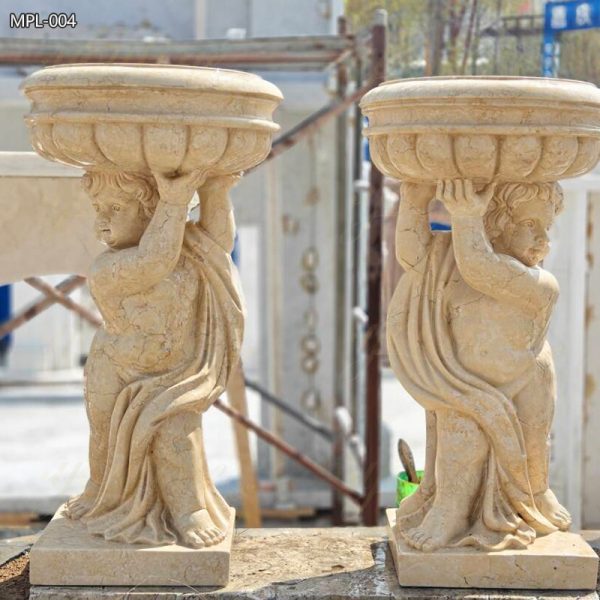 Marble Boy Statue Planter for Outdoor