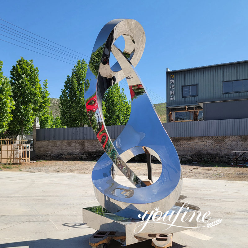 completed large abstract garden sculpture at YouFine factory