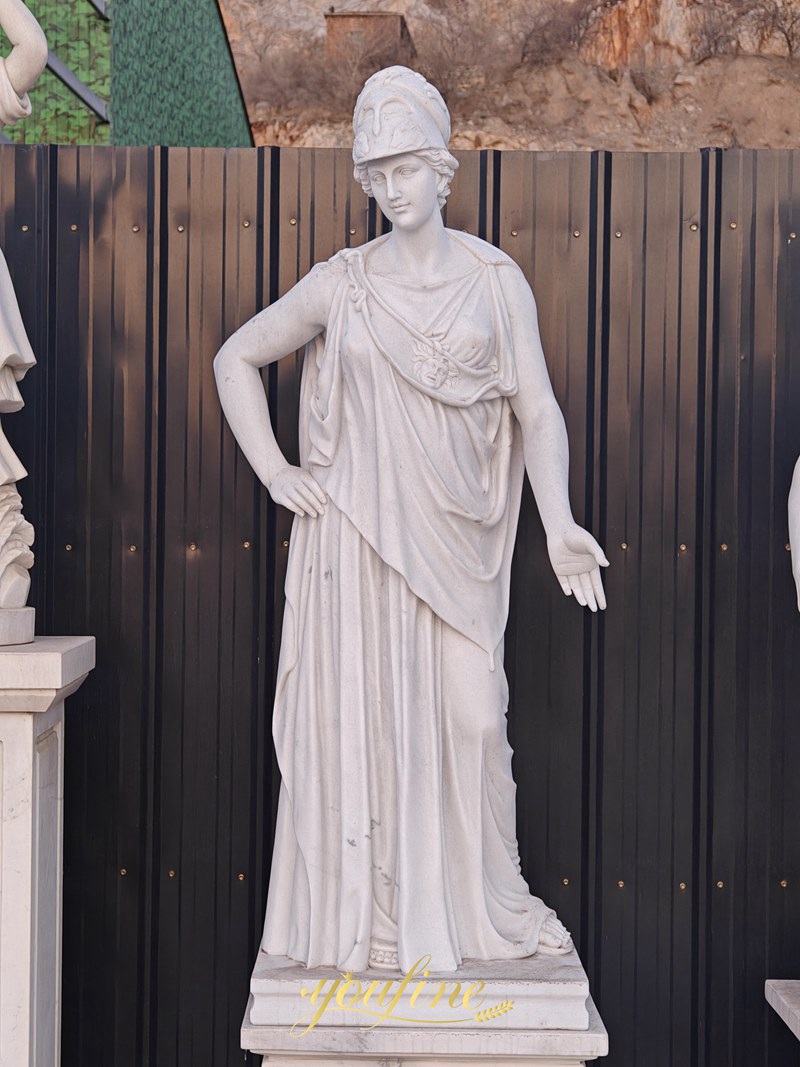 marble life size athena statue