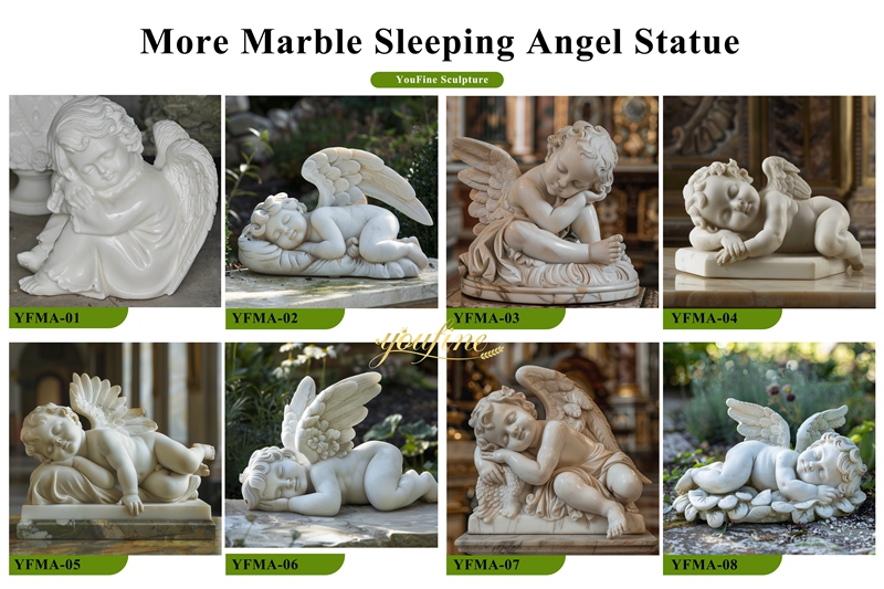 more Sleeping Baby Angel Statue design