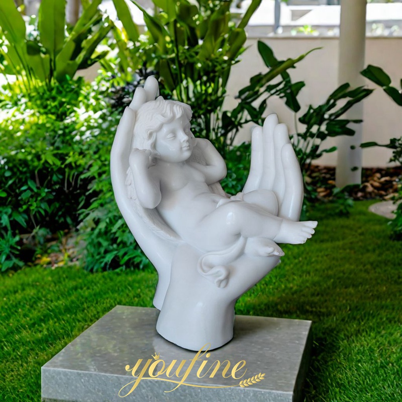 sleeping baby angel statue