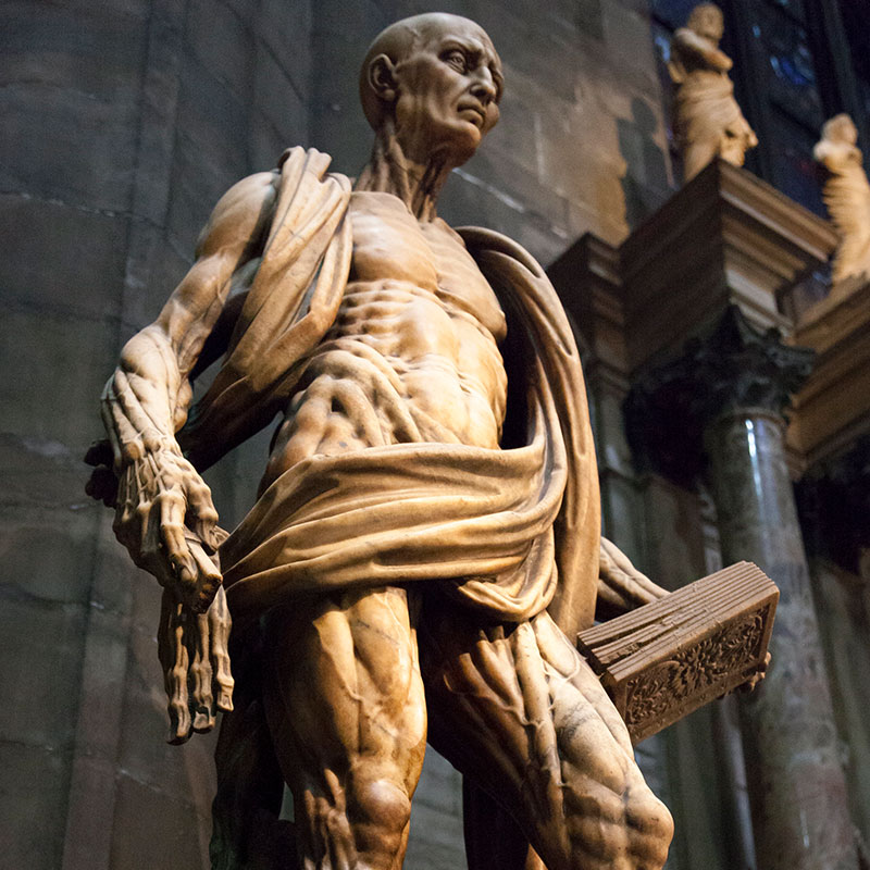 st-Bartholomew-statue-in-Milan