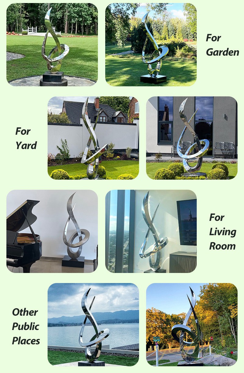 youfine stainless steel sculpture for outdoor