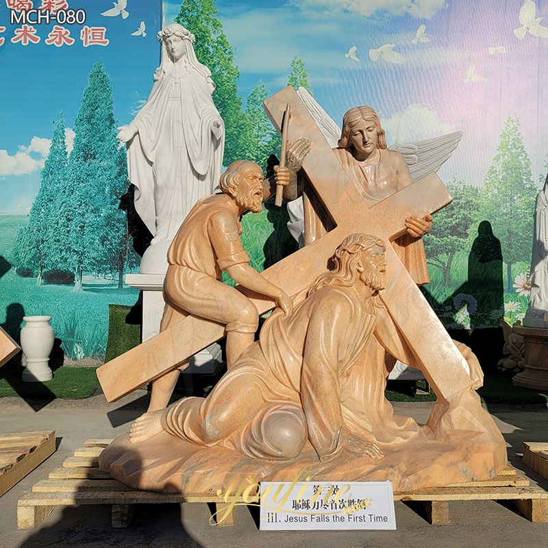 Jesus Falls the First Time sculpture