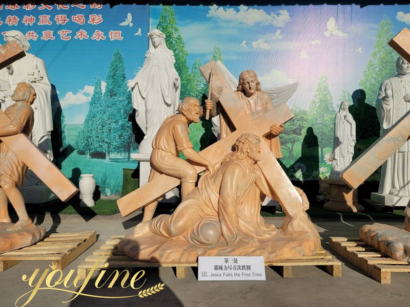 Jesus Falls the First Time sculpture