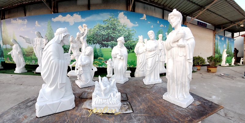 Nativity Scene marble sculpture