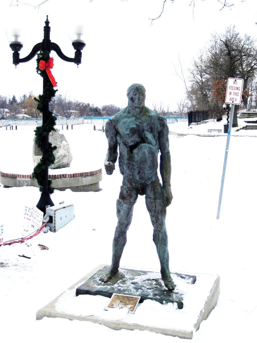 Ugly Naked Man statue