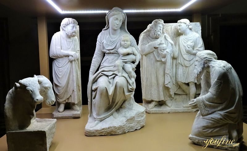 marble Nativity Scene statue