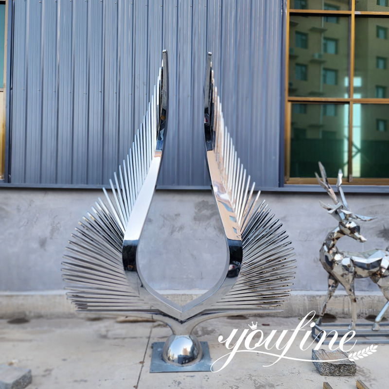 modern abstract wing sculpture