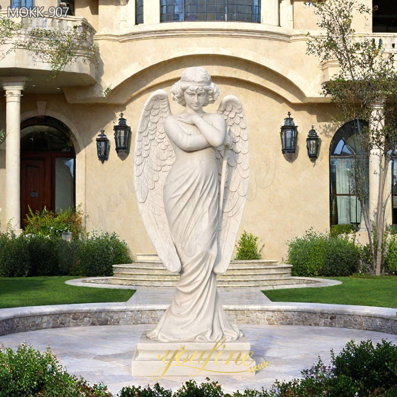 Angel of the Resurrection Statue Marble Classic Decor