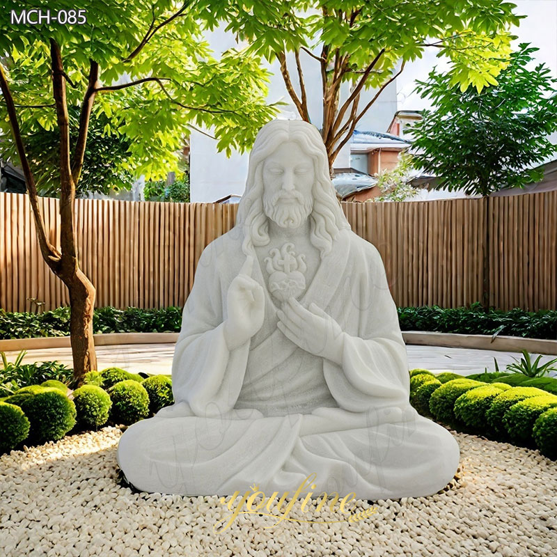 Life Size Meditating Jesus Statue