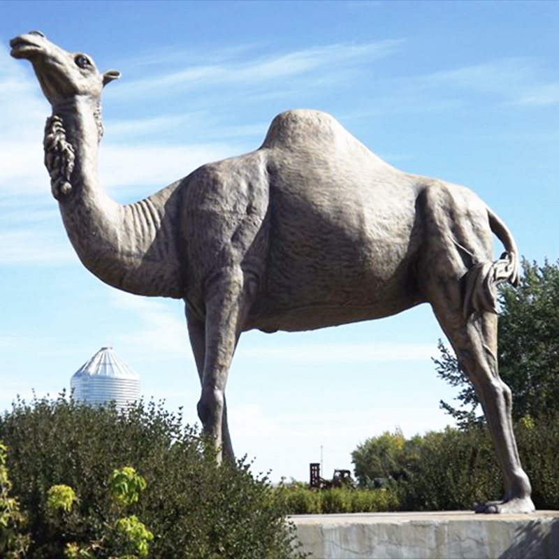 Standing Bronze large camel statue