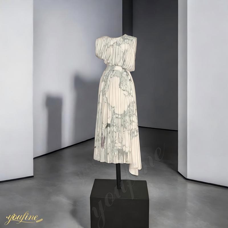 life size Marble Dress Sculpture